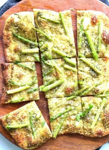 Pesto Asparagus Pizza
