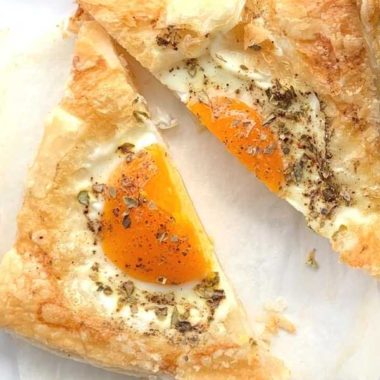 Egg Puff pastry tart