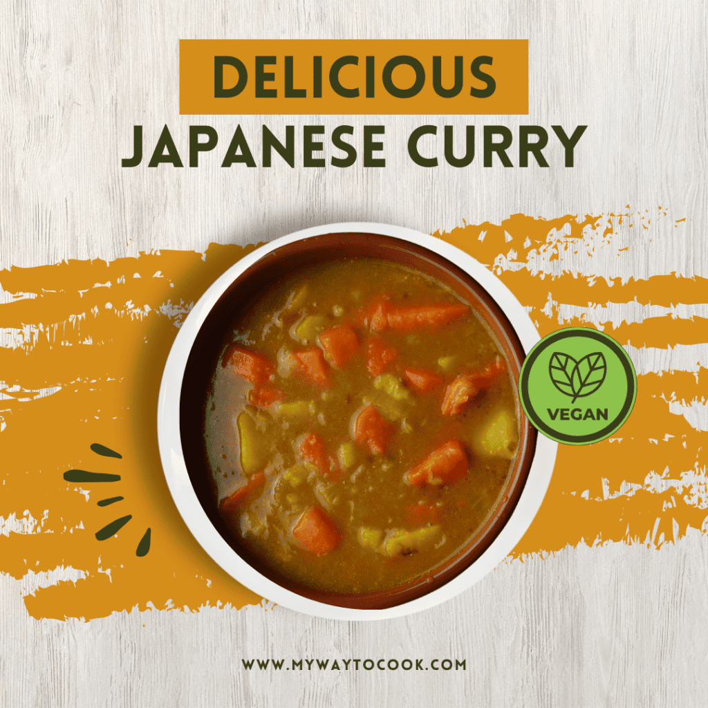 Green and White Healthy Bowl Food Instagram Post.zip 2 Easy Vegetarian Japanese Curry Recipe